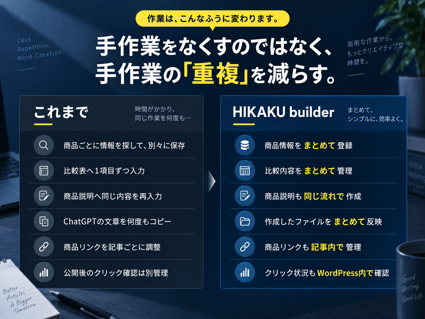 HIKAKU builder メインビジュアル